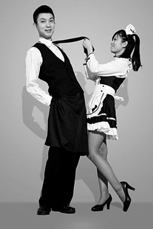 春秋航空發(fā)布的女仆裝效果圖。