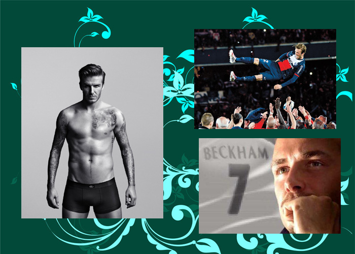 在小貝的最后一戰(zhàn)中，有女球迷含淚打出“再踢一年”的橫幅。也有人認(rèn)為，貝克漢姆的“超級完美偶像”形象更像是好萊塢打造出來的，退役也像是一場秀。