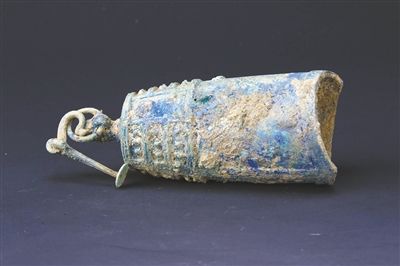 2號(hào)墓出土的銅編鐘。