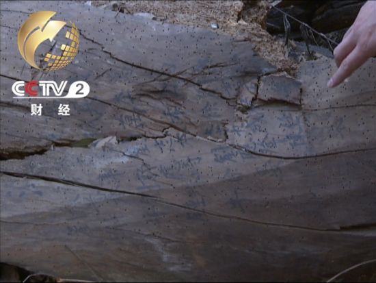 布滿蟲(chóng)眼的木質(zhì)大梁 上面寫(xiě)著捐資人姓名 布滿蟲(chóng)眼的木質(zhì)大梁 上面寫(xiě)著捐資人姓名