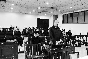 顏承魯庭審現(xiàn)場(chǎng)。資料照片