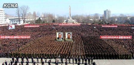 朝鮮民眾稱，朝鮮軍民“將在任意時(shí)期、對任意對象隨意實(shí)施無止境的正義打擊，一定實(shí)現(xiàn)民族的夙愿祖國統(tǒng)一大業(yè)”。