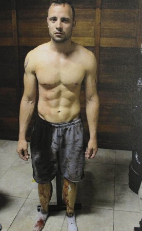 “刀鋒戰(zhàn)士”皮斯托瑞斯過(guò)失槍殺女友現(xiàn)場(chǎng)照片。