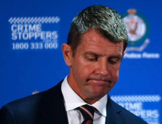 　新南威爾士州州長Mike Baird出席新聞發(fā)布會(huì)。