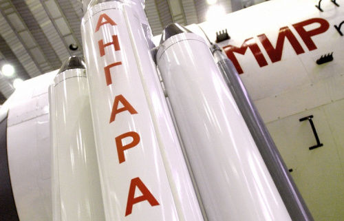 資料圖:“安加拉”運載火箭(俄塔社) 資料圖:“安加拉”運載火箭(俄塔社)