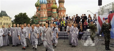 少林寺武僧團(tuán)參加俄羅斯2013年的國(guó)際軍樂節(jié)
