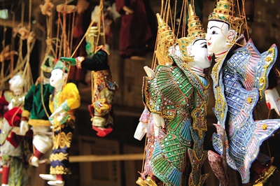 曼德勒的木偶。圖/顧樂曉