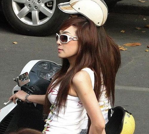 越南女孩的現(xiàn)代生活。