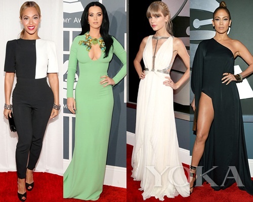 碧昂斯、凱蒂·佩里、泰勒·史薇芙特、珍妮弗·洛佩茲