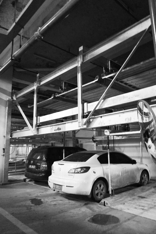 蘇荷立體式公共停車場去年12月開始使用，有384個車位。