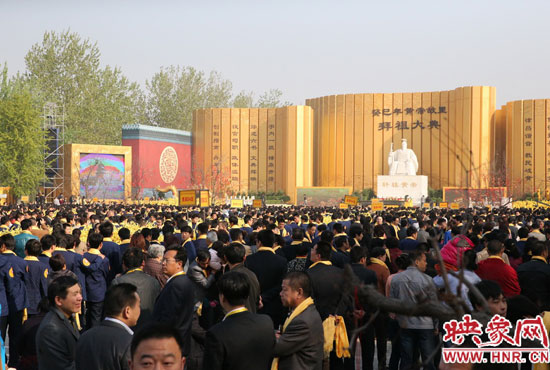 拜祖大典會(huì)場。映象網(wǎng)記者 邵恰 攝