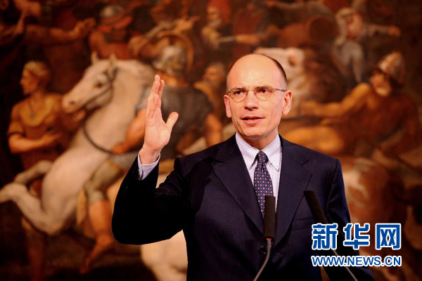  2月13日，意大利政府總理恩里科·萊塔宣布辭職。