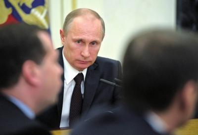 ▲3月21日，在俄羅斯首都莫斯科克里姆林宮，俄羅斯總統(tǒng)普京出席聯(lián)邦安全委員會會議。