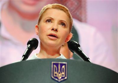 25日，在大選中得票率大幅落后的季莫申科舉行新聞發(fā)布會(huì)。