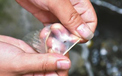 避孕套存在小孔。