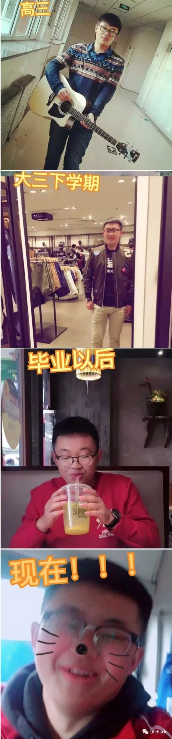 長(zhǎng)胖20斤，臉型怎么變？這些例子看完扎心了！