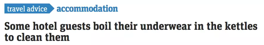 太惡心！女游客竟用酒店燒水壺煮自己的臟內(nèi)褲