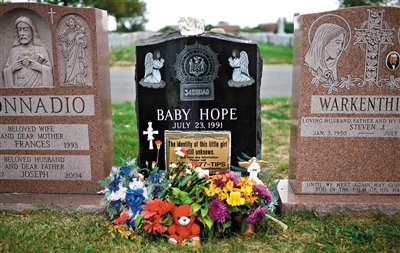 “希望寶寶”的墓碑。