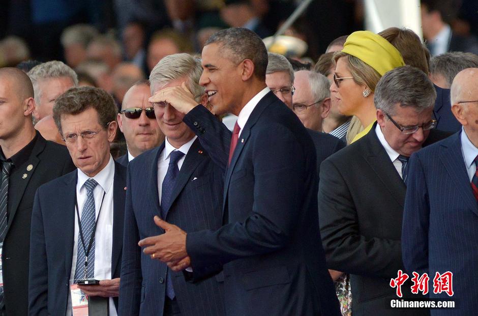 諾曼底登陸70周年紀念儀式 20國元首和政府首腦出席 諾曼底登陸70周年紀念儀式 20國元首和政府首腦出席