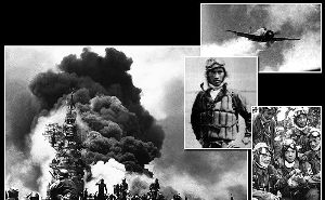 太平洋戰(zhàn)爭后期神風(fēng)特攻隊(duì)實(shí)施自殺式攻擊成員駕駛裝載單程燃料的戰(zhàn)機(jī)沖向美軍艦船 太平洋戰(zhàn)爭后期神風(fēng)特攻隊(duì)實(shí)施自殺式攻擊成員駕駛裝載單程燃料的戰(zhàn)機(jī)沖向美軍艦船