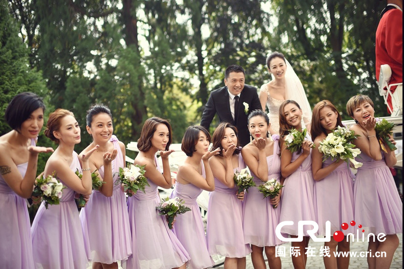 李小冉比利時辦婚禮 朱丹、鐘欣潼、應采兒做伴娘