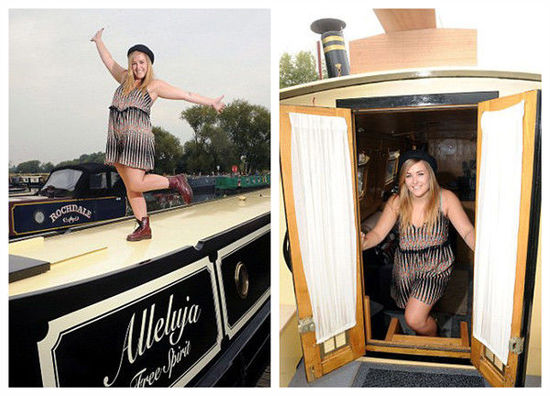 學生公寓住宿費太貴 倫敦女大學生買小船當住所(組圖) 學生公寓住宿費太貴 倫敦女大學生買小船當住所(組圖)