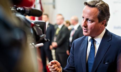 　資料圖：英國首相卡梅倫。