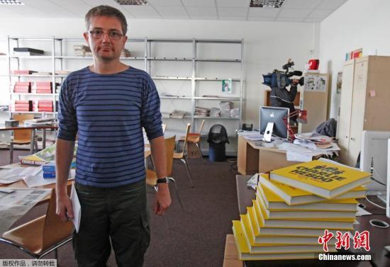 圖為昔日法國《查理周刊》雜志社總部內景。