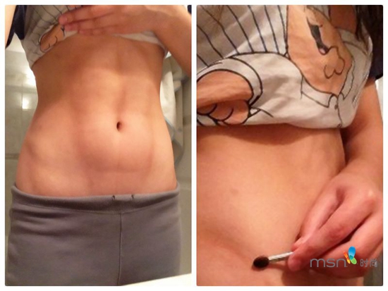 蔡依林 你的馬甲線“脫妝”了！