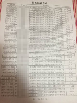 南昌中級(jí)人民法院一法官證實(shí)，他從南昌市房管局調(diào)出徐林保及其家人名下的部分房產(chǎn)信息表。