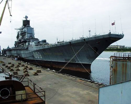 　資料圖：“戈?duì)柺部品颉碧?hào)航母。