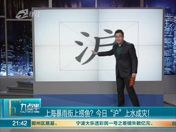 上海暴雨街上能撈魚？